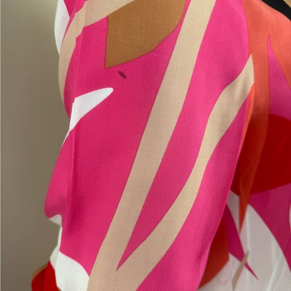 SCAPA LAUREN PERRE Vibrant Pink and Red Patterned Dress Size S. - Picture 10 of 13